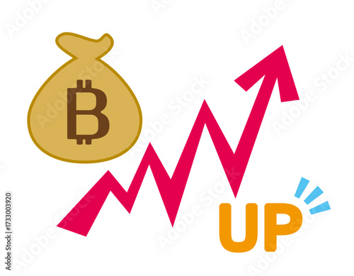ビットコインのアイコン　仮想通貨