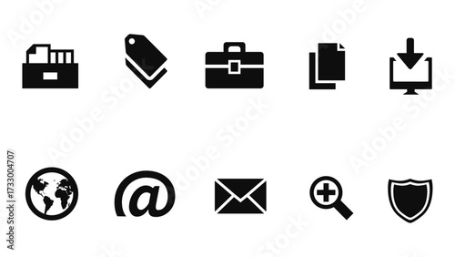 Letter icons. set of 10 editable filled and outline letter icons: A comprehensive collection of travel icons and symbols for web and mobile design illustration