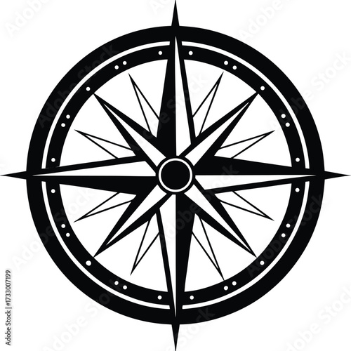 compass navigation vector illustration on white ba (1).eps