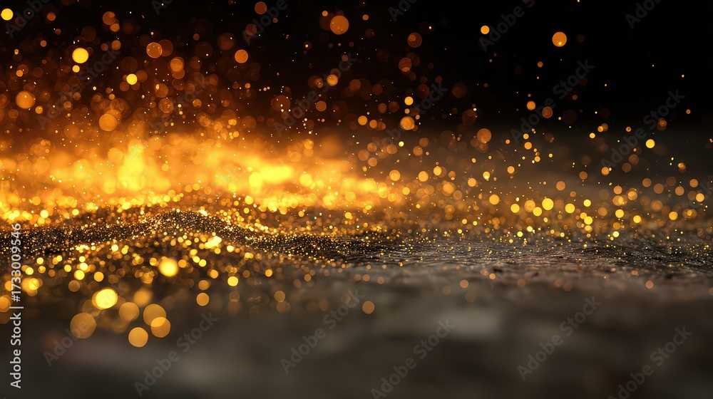 Naklejka premium Abstract Sparkling Golden Texture Background