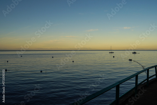 fishing boat at sunset