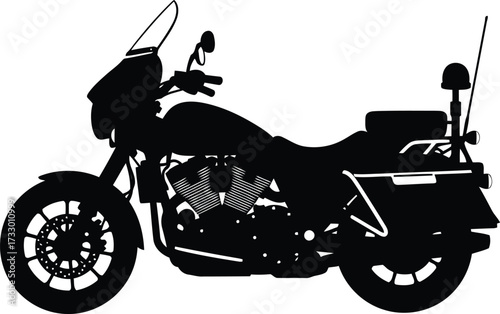 black motorcycle silhouette clip art preview