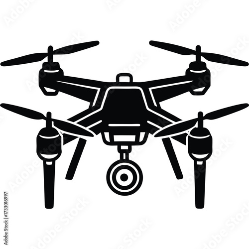drone quadcopter vector illustration on white back (1).eps
