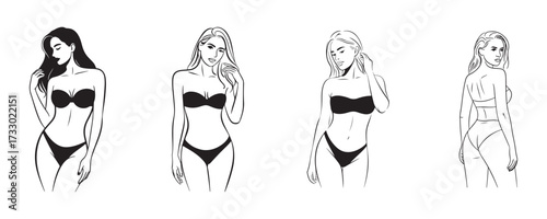 vector illustration of a woman