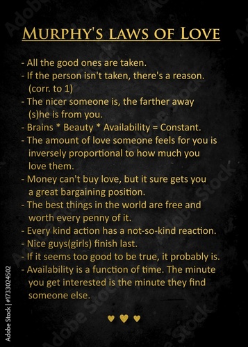 murphy`s law of love