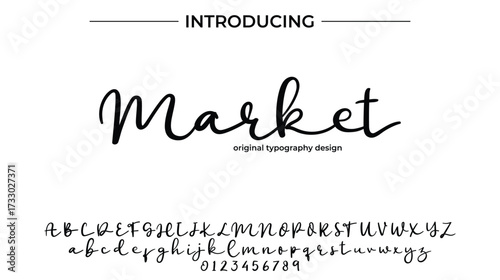 Market - Elegant Script Font for Smooth Handwritten Design and Creative Typography