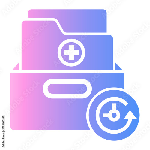 history Gradient icon