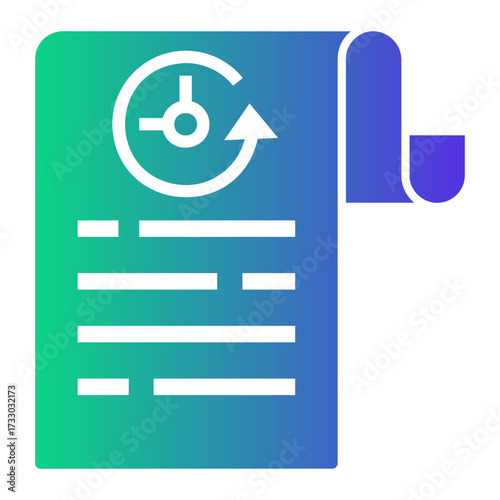 history Gradient icon