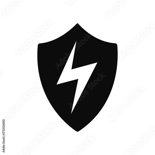 Lightning Bolt Shield Silhouette Free Download Lightning Bolt Shield Silhouette - GFXLoad