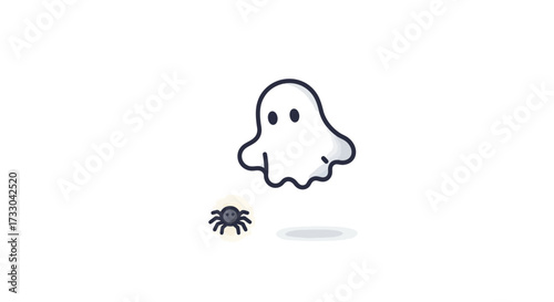 Modern Ghost Icon for UX: Elevate Digital Empty States, 404 Pages & Unavailable Content