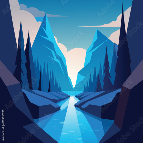 a river cutting through crystal caves (2).eps