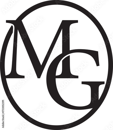 MG or GM letter logo modern design