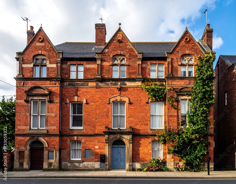 Fototapeta premium Historic red brick building