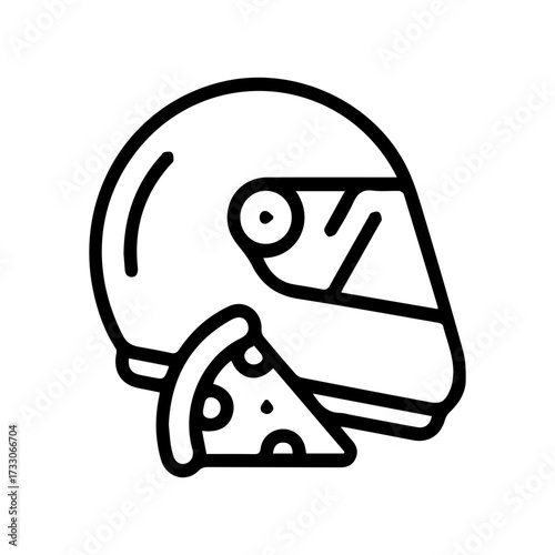 Helmet and Pizza Concept