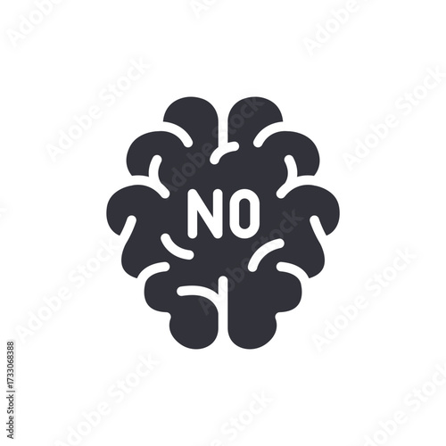 Conceptual Representation Of Thought Cessation Or Intellectual Refusal