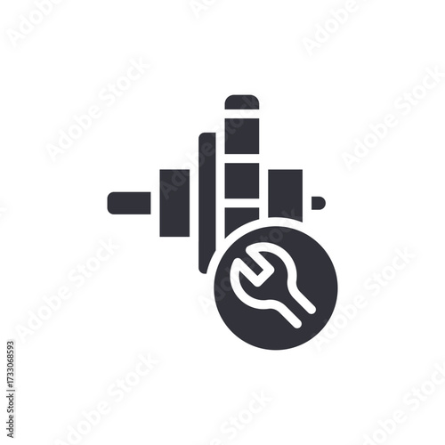 Mechanical Device Repair Service Symbol Or System Maintenance Icon