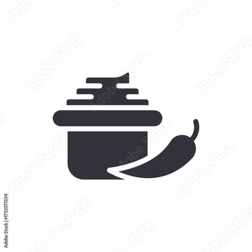 Spicy Condiment And Pepper Representation For Culinary Illustrations