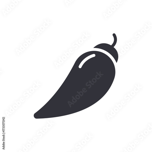 Stylized Hot Pepper Illustration Food Related Culinary Arts Design