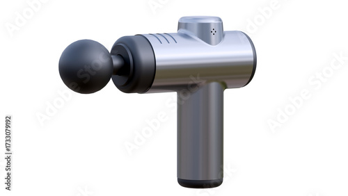 Massage Gun, Handheld Cordless Professional Percussion Deep Tissue Body Muscle Massager Isolated on White Background