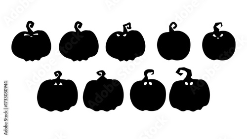 Halloween Jack-o'-Lantern black