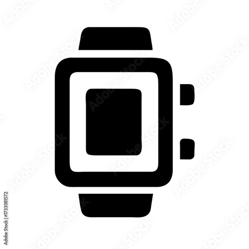 Modern smartwatch icon symbolizing technology and connectivity for digital lifestyle applications and professional use.