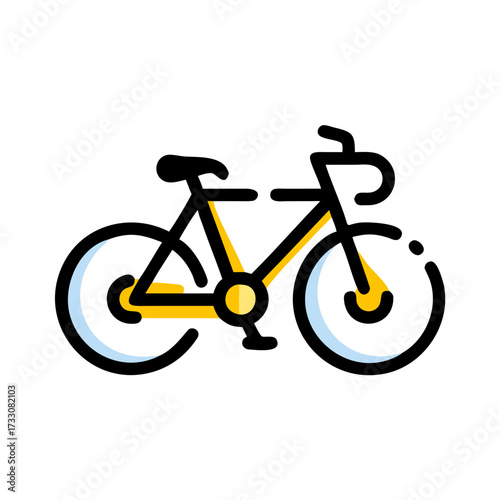 Dynamic modern bicycle icon symbolizing freedom adventure and eco friendly transportation for healthy active lifestyles