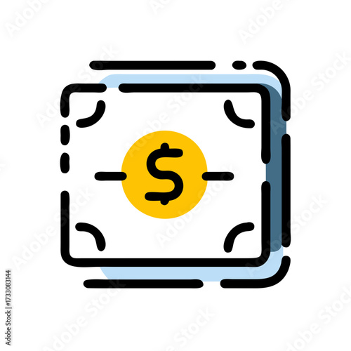 Secure your financial future with a vibrant dollar sign icon representing wealth, investment, and prosperity