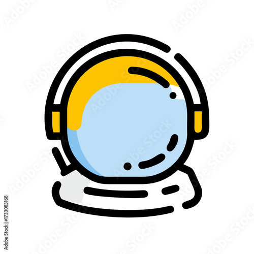 Iconic astronaut helmet design symbolizing space exploration innovation and futuristic adventures
