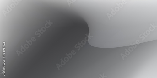Hitam abu-abu abu perak latar belakang abstrak gelombang putih untuk desain. Gelombang cahaya, garis bergelombang. Gradien Ombre. Derau kasar deret logam disikat efek logam.eps10