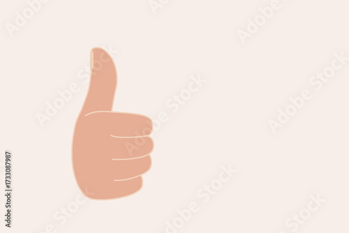 hand showing thumbs up