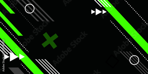 Modern Graphic Design  Vibrant Green Geometric Pattern Backdrop
