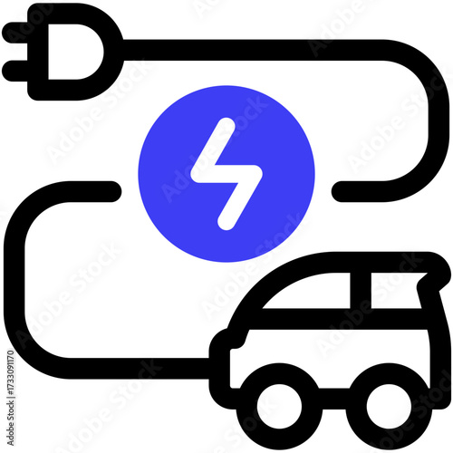 electric car icon