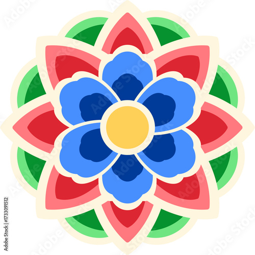 Traditional Korean dancheong pattern