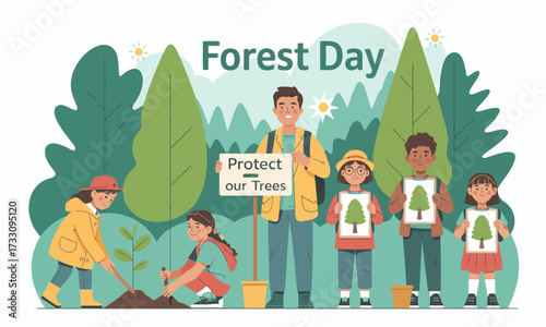 Forest Day Celebration: Planting Trees for Environmental Conservation