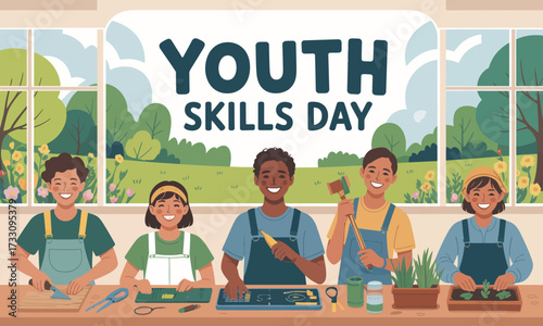 Youth Skills Day: Diverse Youngsters Learning Together