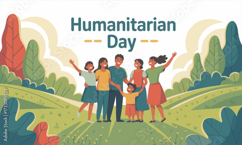 Humanitarian Day: A Family Embraces Unity and Support