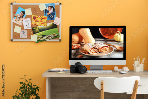 Photographer's workplace wi...