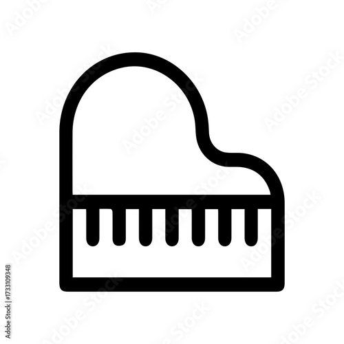 Grand Piano Line Icon
