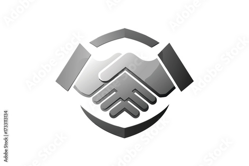 handshake vector illustration symbol design icon logo web 
