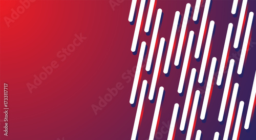 Abstract lines geometric shape pattern design seamless red purple background