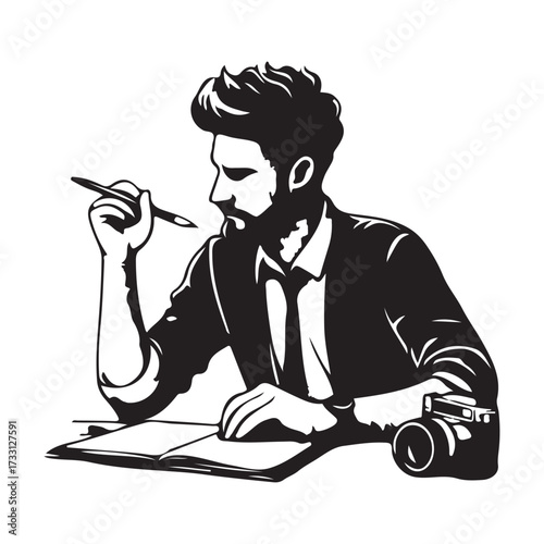 vector " sketching " illustration vector Design white background
