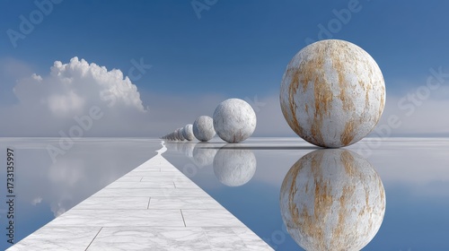 Exploring the Beauty of Nature Through Surreal Imagery of an Egg on a White Surface
