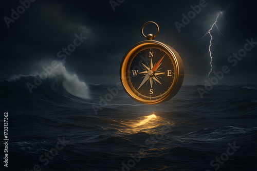 A Compass Leads the Way concept