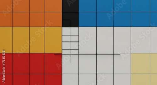 Abstract colorful grid background