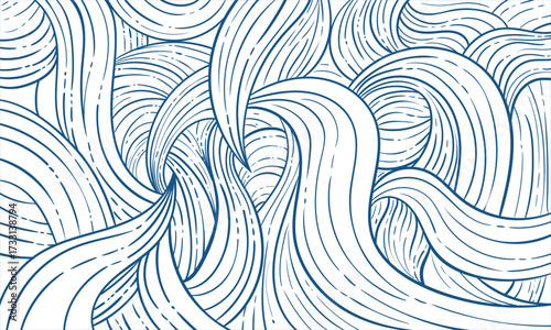 leaf pattern Seamless Elegant abstract background monochrome