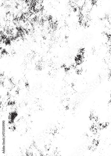 Black and White Grunge Noise Texture, Abstract Distressed Vector Overlay Background
