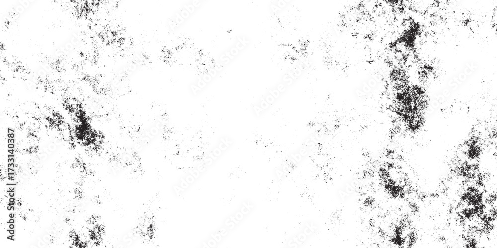 Fototapeta premium Black and White Grunge Noise Texture Vector Background, Distressed Speckled Overlay Pattern