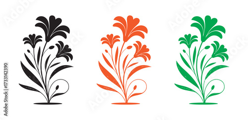 PrintVibrant botanical illustrations for decoration