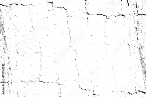 Distressed Black White Concrete Grunge Texture with Cracks and Imperfections