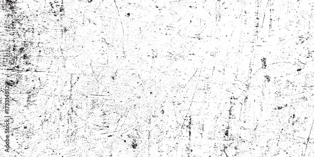 Fototapeta premium Grungy Black and White Overlay Texture, Abstract Distressed Surface with Scratches